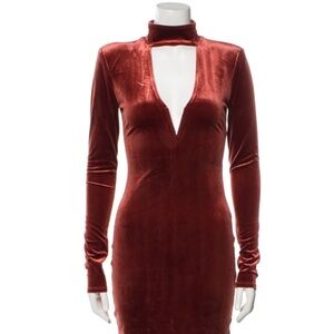 Michael Costello x Revolve Mock Neck Midi Length Dress NEW w/ Tags Sz Small